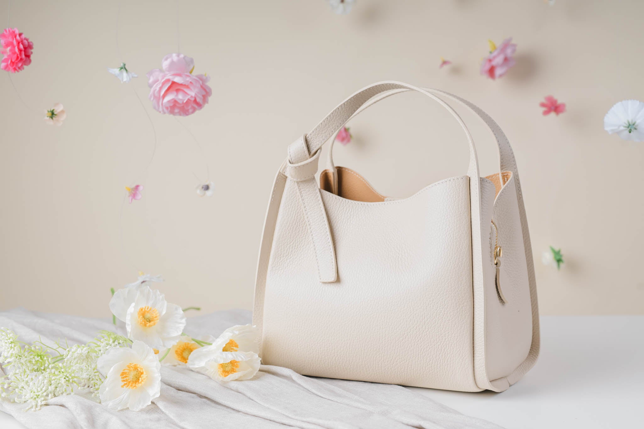 Fun bőr hobo kézitáska – olasz valódi bőr | Lunora Bags