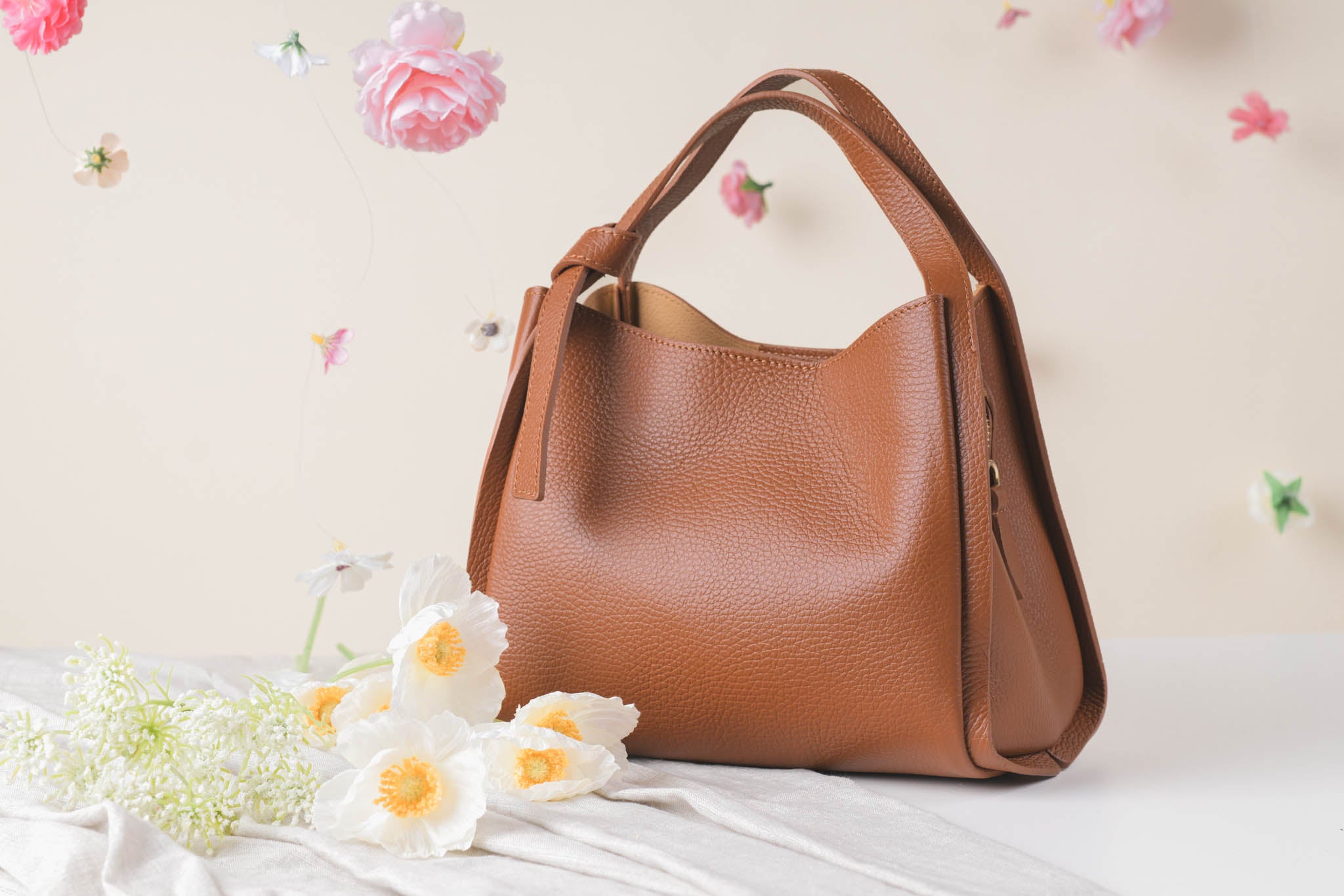 Fun bőr hobo kézitáska – olasz valódi bőr | Lunora Bags