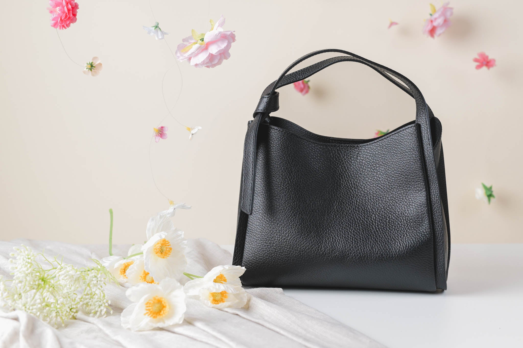 Fun bőr hobo kézitáska – olasz valódi bőr | Lunora Bags
