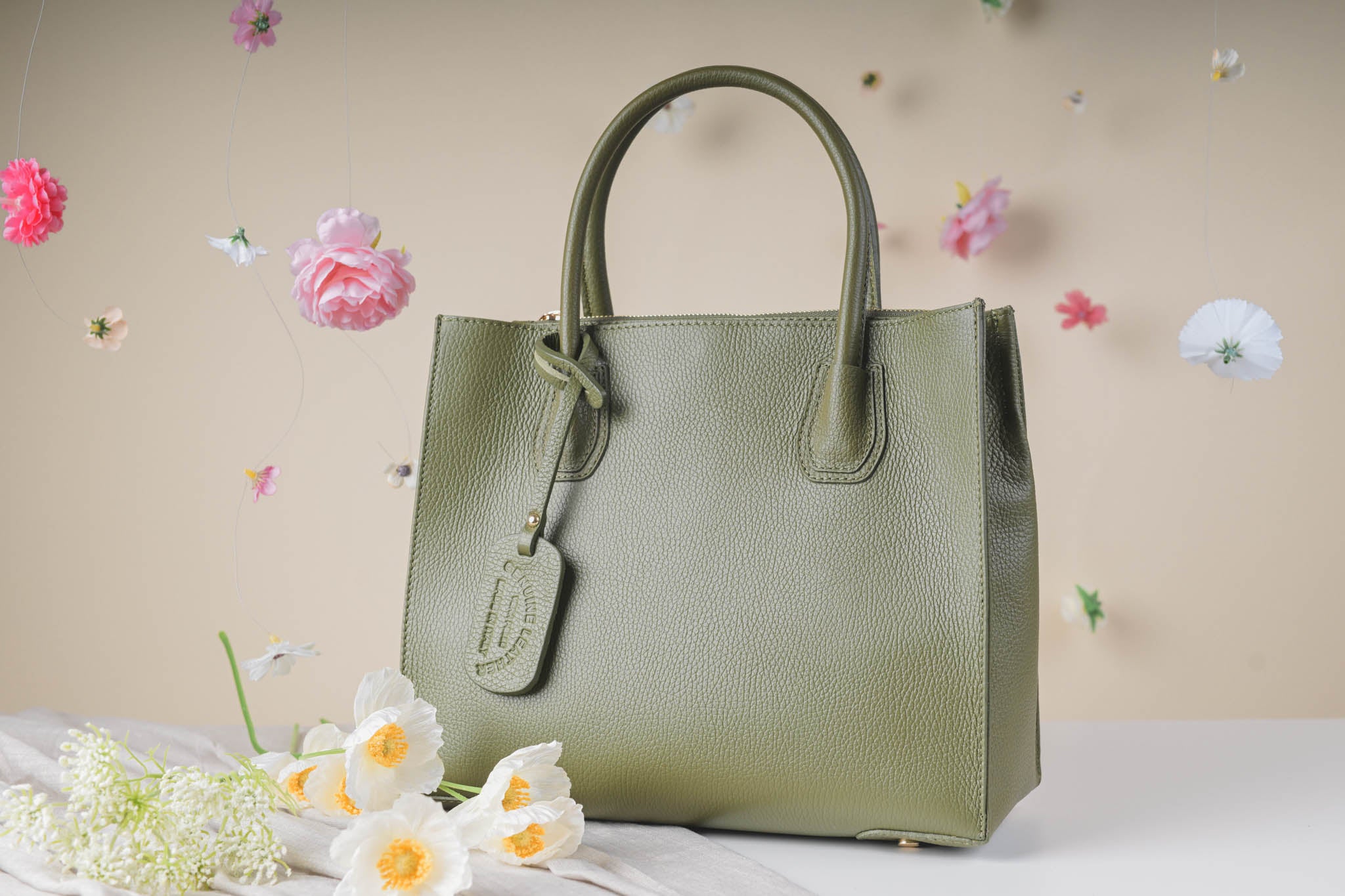 Create – valódi bőr kézitáska | Olasz bőrtáska | Lunora Bags