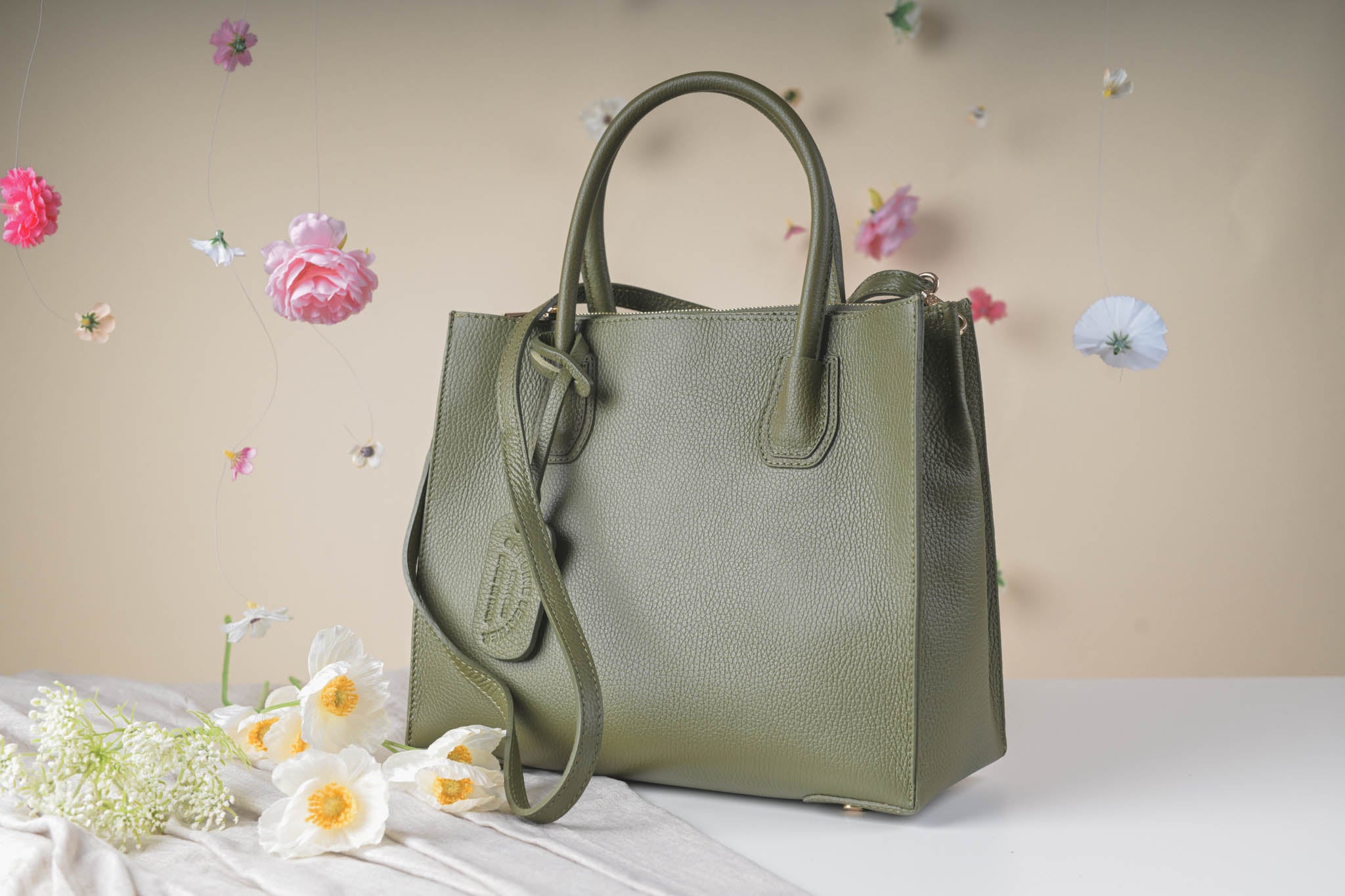 Create – valódi bőr kézitáska | Olasz bőrtáska | Lunora Bags
