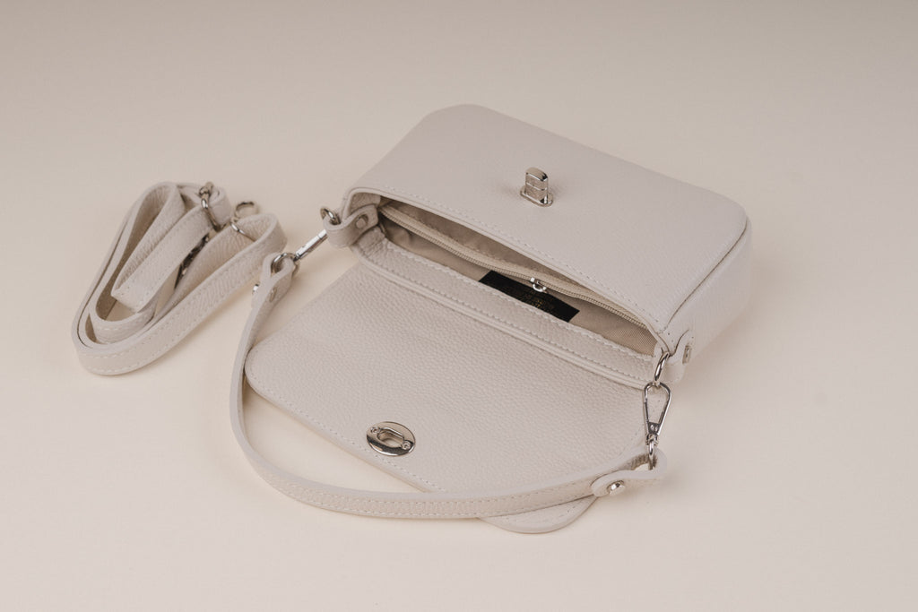 Moonlight mini bőr válltáska -beige