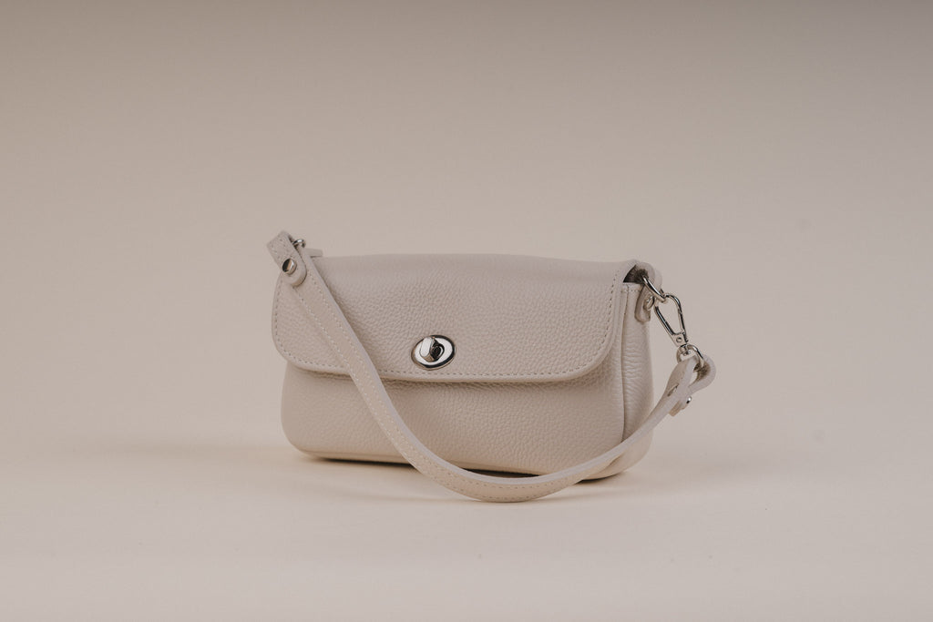 Moonlight mini bőr válltáska -beige