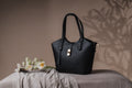 Lunora bőr táska, Peace fekete, ambient